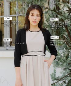 Tiaclasse 【UVカット・吸水速乾】 “きれい見え” カットソーストレートボレロ