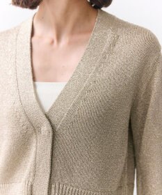 BEIGE， SPESSARTINE / Vネッククロップドカーディガン