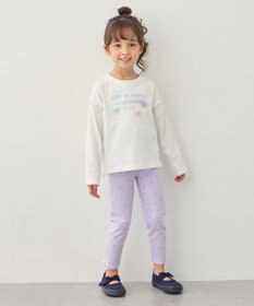 ANY KIDS 【綿100%】ロゴプリント 長袖Tシャツ