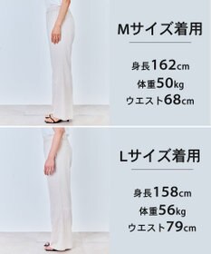 UNFILO 【セットアップ着用可/ウエストゴム】TENNEN TOUCH セミフレア パンツ