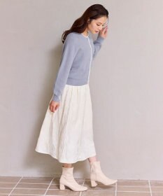 Feroux レーストリム ニット カーディガン