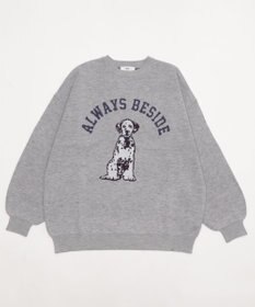 WEGO 【洗える】グラフィックニットBIGプルオーバー