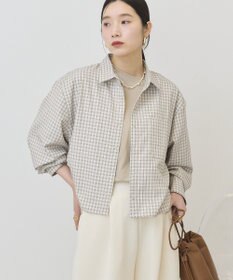 AMERICAN HOLIC ミニチェックショート丈シャツ