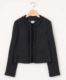 組曲 S 【KUMIKYOKU NAVY】ラメループモールツイード ジャケット