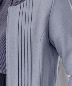 Tiaclasse L ピンタックノーカラージャケット