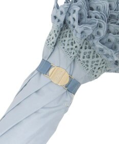 MOONBAT 【遮光/晴雨兼用日傘】POLO RALPH LAUREN(ポロ ラルフローレン) エンブフリル 折りたたみ傘 楽折 遮熱 UV