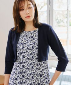 Tiaclasse 【UVカット・吸水速乾】 “きれい見え” カットソーストレートボレロ