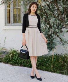 Tiaclasse 【UVカット・吸水速乾】 “きれい見え” カットソーストレートボレロ