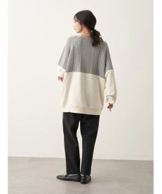 CRAFT STANDARD BOUTIQUE ニットドッキング裏毛プルオーバー