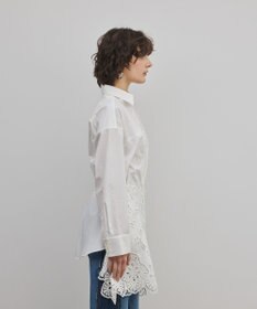 GRACE CONTINENTAL カット刺繍イレギュラーシャツ