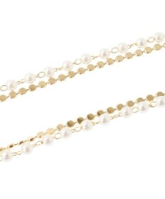 Green Parks ・ＨＡＬＦ　ＴＩＭＥ　パールチェーン２連ネックレス