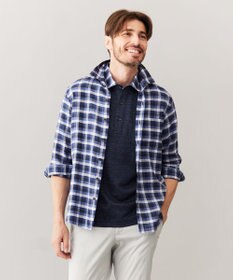 JOSEPH ABBOUD 【麻100％】リネンチェック シャツ