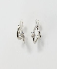 Phoebe 〈痛くないシリーズ/アレルギー対応〉シャイニーダブルフープライトフィットイヤリング　シルバー