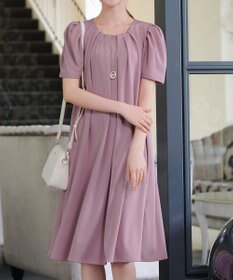 Tiaclasse L 【洗える】カットソーフレアAラインワンピース