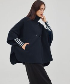 23区 L 【見上愛さん着用/VERY掲載/洗える】ウーステッドウール リブタートル ボーダー ニット