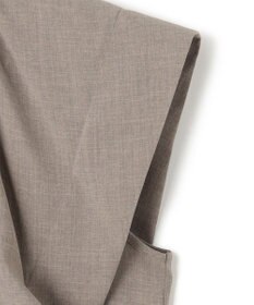 BEIGE， 【洗える/接触冷感/速乾/UVケア対応】BATEAU / フレンチスリーブAラインタックワンピース