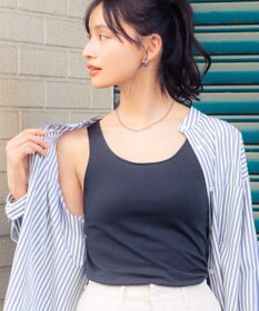 Wing カップ付きタンクトップ 綿混(身生地部) ラク きれいなバストシルエット 【シンクロブラトップ 綿混タイプ】 ブラトップ ET1132 ウイング／ワコール