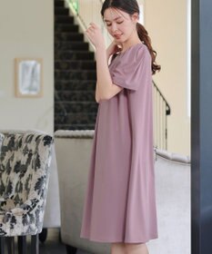 Tiaclasse L 【洗える】カットソーフレアAラインワンピース