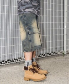 WEGO スウィッチングデニムカーゴショーツ