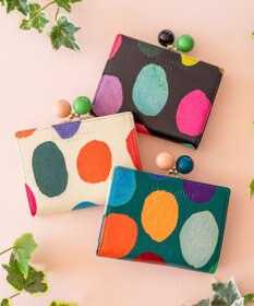 tsumori chisato CARRY カラフルズームドット ２つ折り財布 がま口