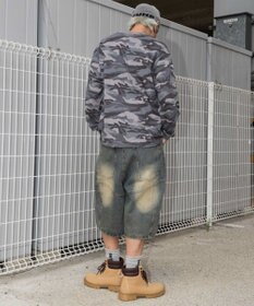 WEGO スウィッチングデニムカーゴショーツ