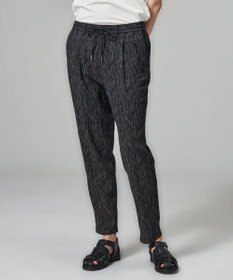 JOSEPH HOMME 【新素材】ブラッシュストロークジャガード　　ドロスト付タック入りテーパードパンツ / PEGG TUCK