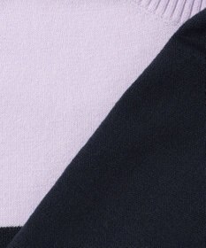 23区GOLF 【WOMEN】【ウォッシャブル】カラーブロックモックネック ニット