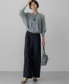 23区 S シアーギャザープルオーバー ニット
