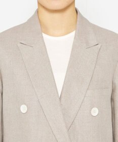 uncrave ヘリンボーン リネン ジャケット（uncrave WHITE）