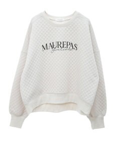 Green Parks ショート丈キルトロゴプルオーバー