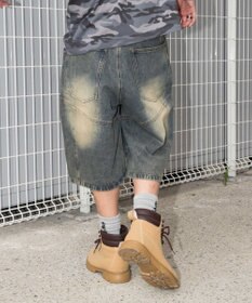 WEGO スウィッチングデニムカーゴショーツ