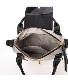 UNBILLION ペルケ perche / ナイロン×牛革かぶせジェムストーン2wayショルダーバッグ