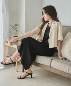 WEGO 【SETUP可】リネンライクショートシャツジャケット