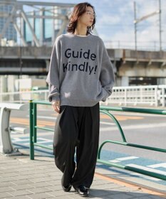 WEGO 【ユニセックス着用ITEM】ベロアモールグラフィックプルオーバー