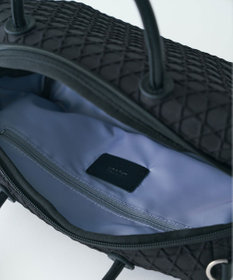 MIYABIYA LAQUOH【撥水加工】篭目柄エンボスボンディング ミニボストン