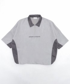 WEGO 【ユニセックス着用ITEM/MLサイズ展開】フェイクスウェードドルマンハーフZIPT（SS）