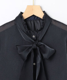 組曲 L 【WEB限定】シャイニーオーガンボウタイ付き ブラウス