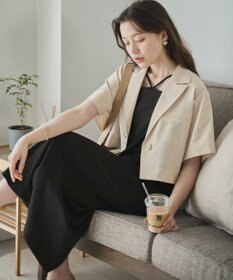 WEGO 【SETUP可】リネンライクショートシャツジャケット