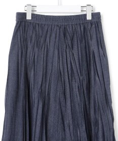 23区 【先行予約】デニムライク プリーツスカート