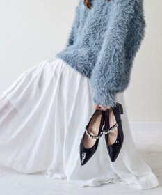 Bridget Birkin ＜抗菌消臭＞【Bridget Birkin】キラキラストラップポインテッドパンプス