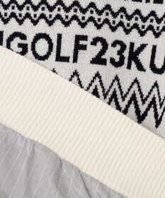 23区GOLF 【WOMEN】【ウォッシャブル】ノルディック柄裏付き ニット