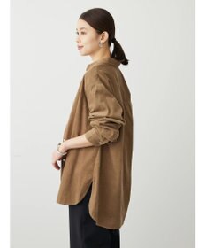 Green Parks 柔らかい細コールシャツ