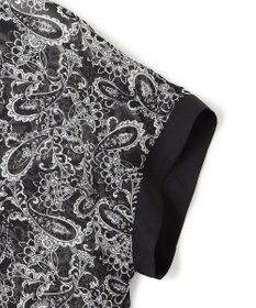 23区 【一部店舗限定/速乾性/洗える】モノトーンプリント ワンピース