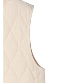 Green Parks ヒョウタンキルトミドル丈ベスト