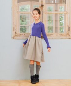 組曲 KIDS 【110-140㎝】千鳥ドッキング ワンピース