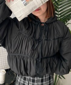 WEGO リボンフードブルゾン