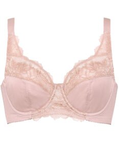 Wing フルカップブラ　背中の段差すっきり　カップ肌側は綿混素材　バストをしっかり包み込む　ウイング／ワコール　KB2114