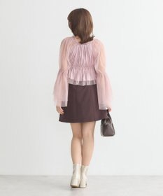 earth music&ecology チュールブラウス