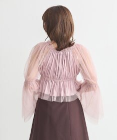 earth music&ecology チュールブラウス