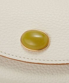 TOPKAPI 【TOPKAPI】gemdrops ジェムドロップ ミニエンボスレザー 天然石 三つ折り 財布